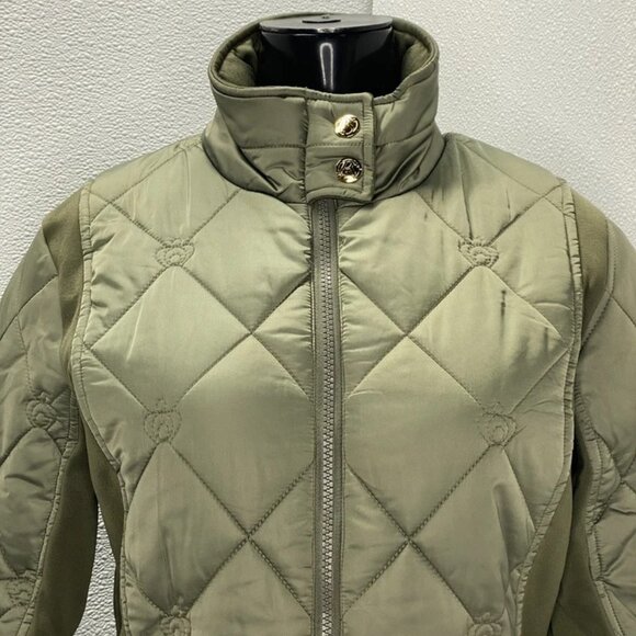 NEW PS Of SWEDEN Womens Jacket Moss Green Size L Gina Quilted Full Zip - Picture 11 of 12